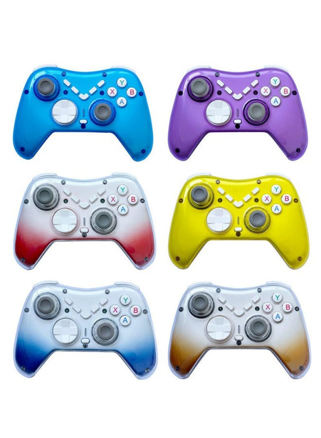 X6 Wireless Bluetooth Game Handle Arcade Direct Connection System IOS Chicken Game Mobile Phone Android-Product Color:Purple With Packaging And Bracket - Image 2