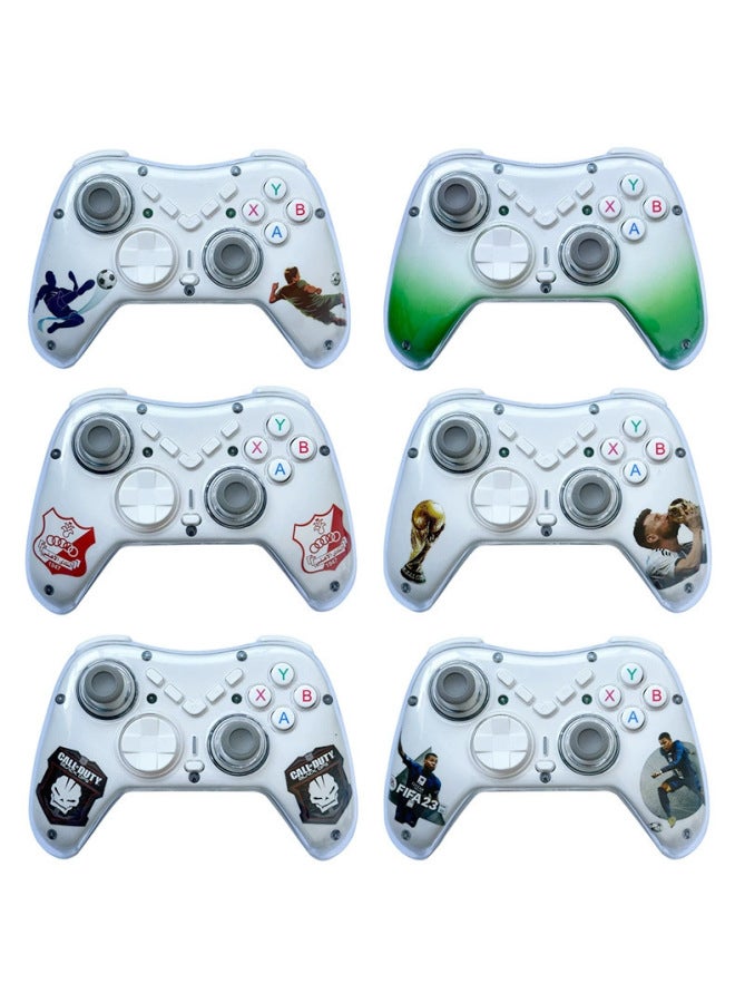 X6 Wireless Bluetooth Game Handle Arcade Direct Connection System IOS Chicken Game Mobile Phone Android-Product Color:Purple With Packaging And Bracket - Image 3