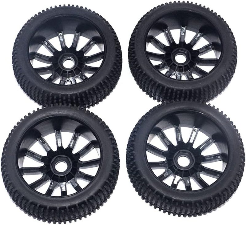 كلاراكو جنوط وإطارات سيارات التحكم عن بعد للطرق الوعرة، بمقياس 1/8، لسيارات السباق HSP وHPI، باللون الأسود - Image 2