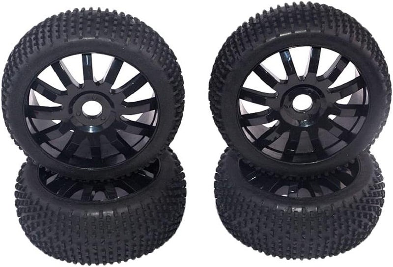 كلاراكو جنوط وإطارات سيارات التحكم عن بعد للطرق الوعرة، بمقياس 1/8، لسيارات السباق HSP وHPI، باللون الأسود - Image 1