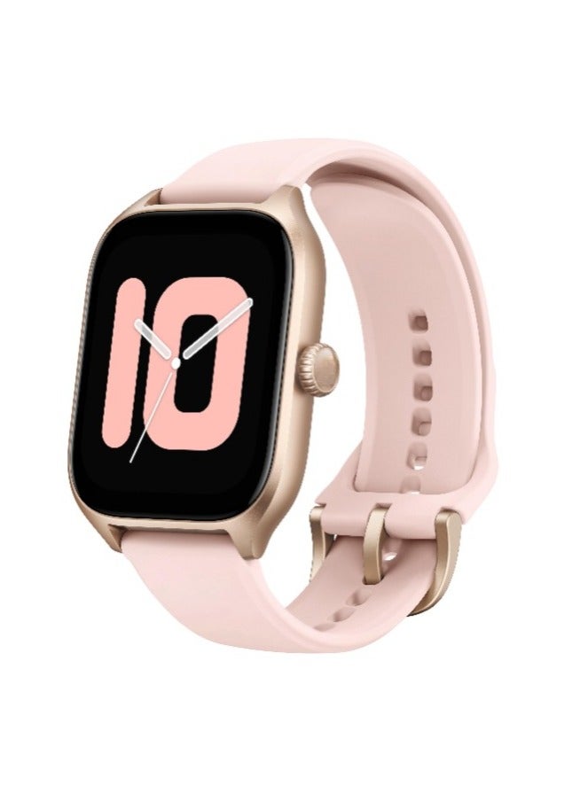 ريبنيو ساعة ذكية GTR4مع شاشة AMOLED مقاس 1.75 بوصة وإدارة الصحة على مدار الساعة طوال أيام الأسبوع ومكالمات هاتفية عبر البلوتوث وتخزين الموسيقى ونظام تحديد المواقع العالمي GPS وعمر البطارية 8 أيام وردي - Image 1