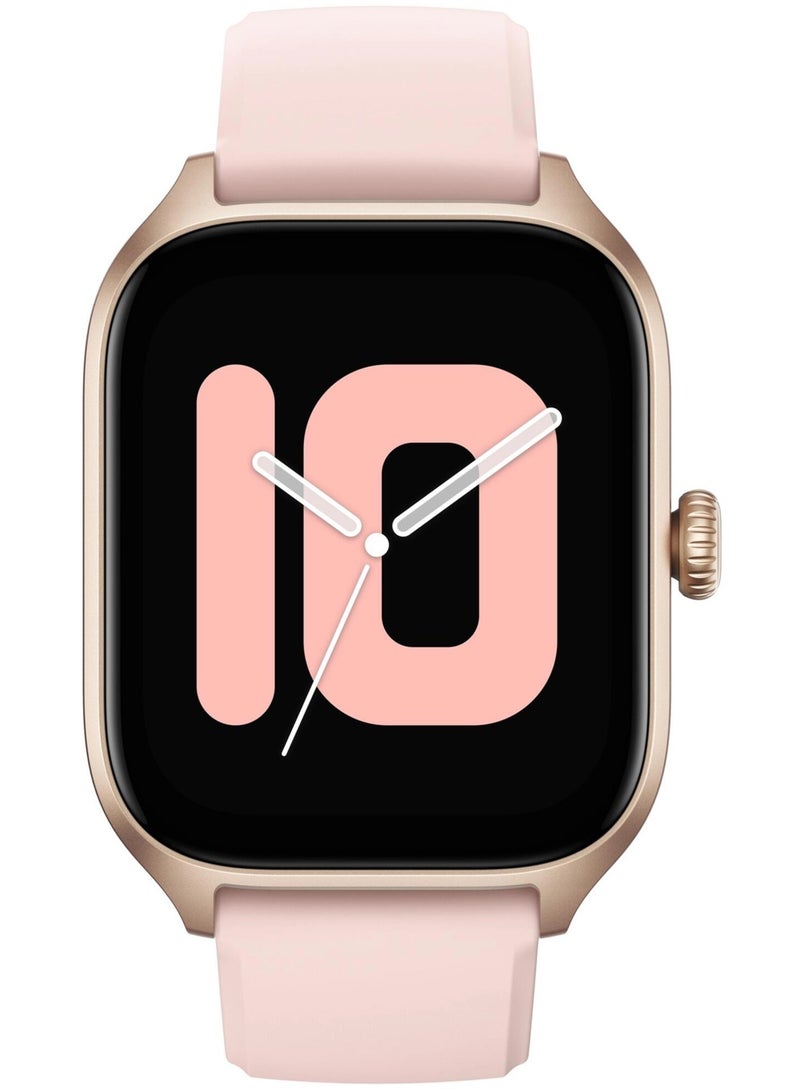 ريبنيو ساعة ذكية GTR4مع شاشة AMOLED مقاس 1.75 بوصة وإدارة الصحة على مدار الساعة طوال أيام الأسبوع ومكالمات هاتفية عبر البلوتوث وتخزين الموسيقى ونظام تحديد المواقع العالمي GPS وعمر البطارية 8 أيام وردي - Image 2