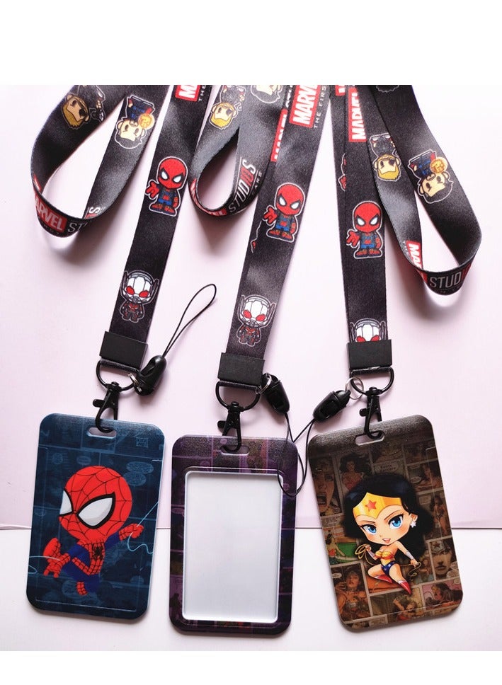 RATSAW ID Badge Holder with Lanyard Spider Man Fashionable Card Holders Lanyards Name Tag Vertical Protector - Image 5