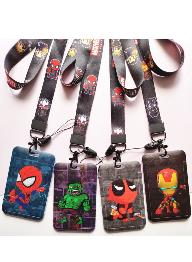 RATSAW ID Badge Holder with Lanyard Spider Man Fashionable Card Holders Lanyards Name Tag Vertical Protector - Image 4