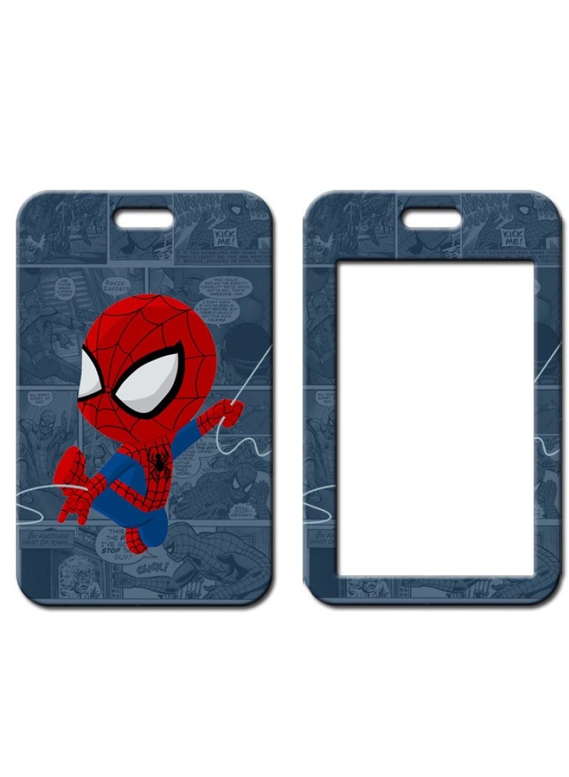 RATSAW ID Badge Holder with Lanyard Spider Man Fashionable Card Holders Lanyards Name Tag Vertical Protector - Image 2