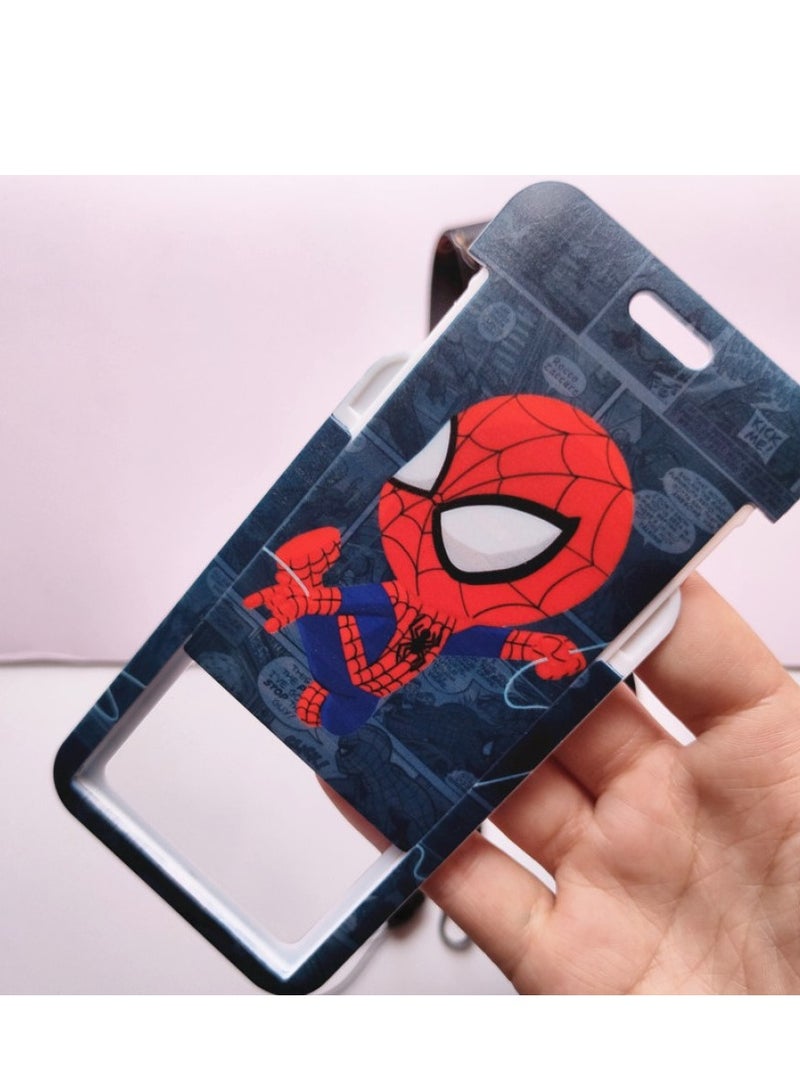 RATSAW ID Badge Holder with Lanyard Spider Man Fashionable Card Holders Lanyards Name Tag Vertical Protector - Image 3