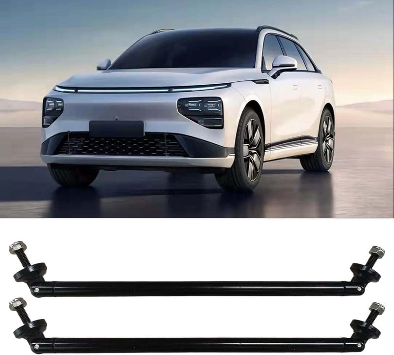BDZMC 2PCS 11.42'' Splitter Strut Rods, Car Bumper Strut Rods, Front Lip Rod Protector Splitter, Adjustable Tie Support Bars, Lip Bumper Splitter, Universal Splitter Diffuser Strut Rods (Black) - Image 1