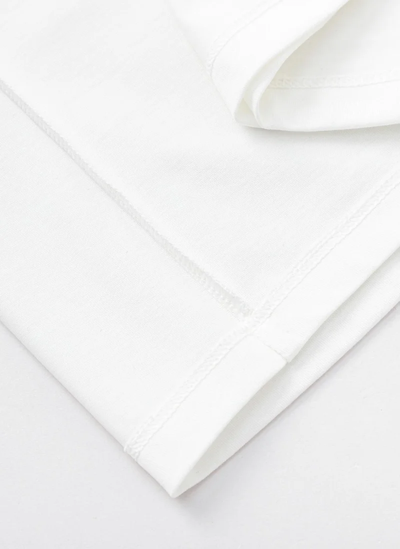 Balabala White Kids Girls Round v-neck short-sleeved T-shirt for Women | Best Price UAE