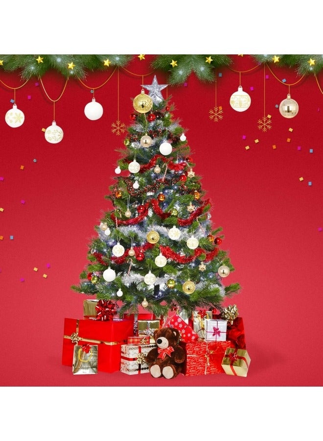 GGEROU 44Pcs Christmas Ball Ornaments Christmas Baubles Shatterproof Christmas Tree Balls Ornaments Hanging Decoration Assorted Ornament  - Image 3