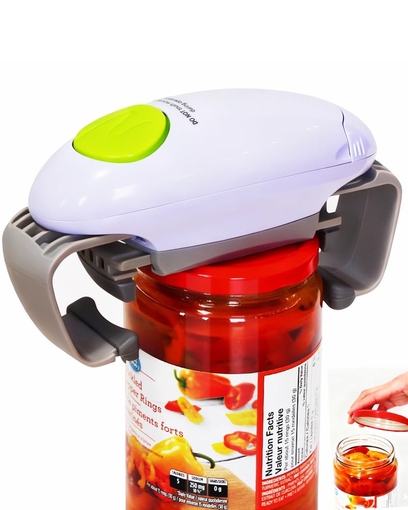 Voyage Bees Electric Jar Opener for Arthritis Hands, Automatic Glass Jar Opener for Seniors, Bottle Opener for Weak Hands RA Suffers, Powerful Kitchen Gaget Suitable for Different Sizes of Jars - Image 1