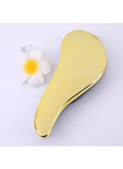 British Princess Comb Scalp Massage Pet Comb Household Portable Curly Hair Salon tt Comb Wholesale Electroplated long handle Gold [OP bag]]