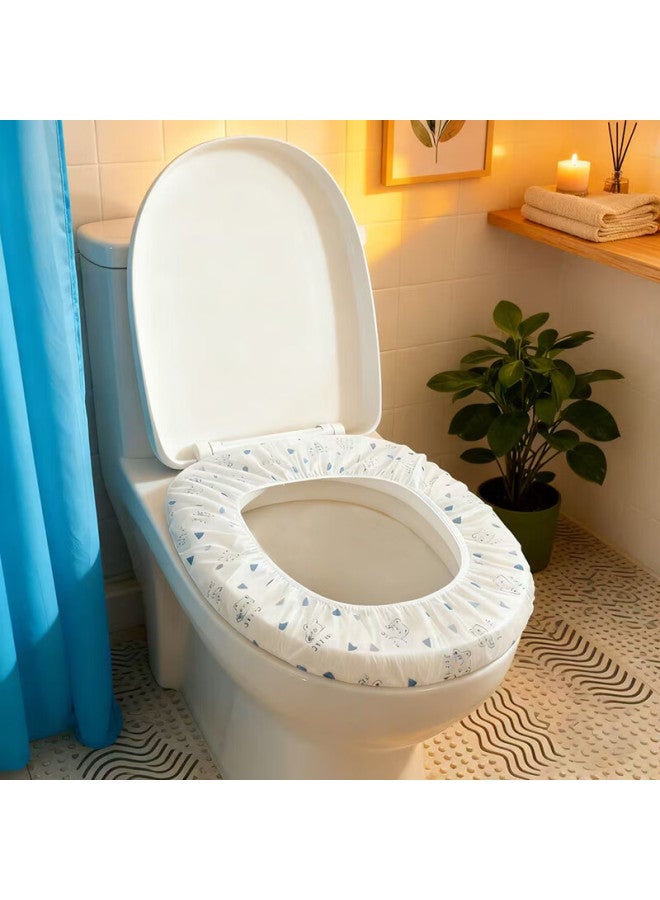 Jtrip Jiebanlv Disposable Extra Large Thickened Toilet Seat Covers Set Of 10 For Travel And Hotel Use - Image 2