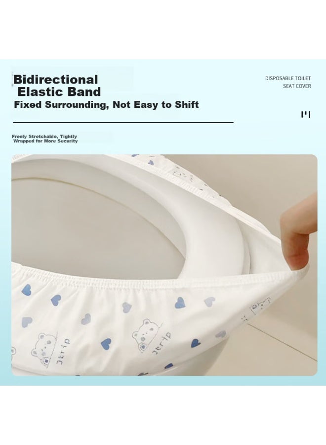 Jtrip Jiebanlv Disposable Extra Large Thickened Toilet Seat Covers Set Of 10 For Travel And Hotel Use - Image 1