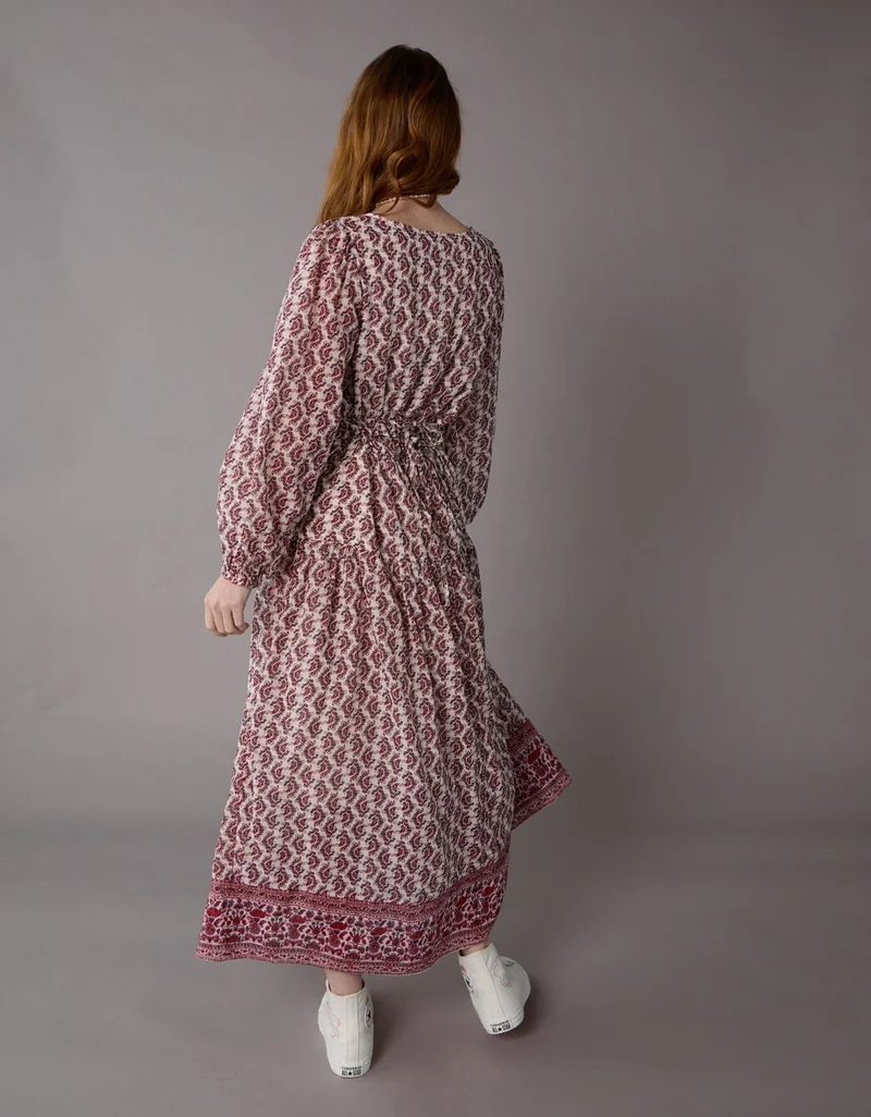 امريكان ايجل فستان ميدي بتصميم قميص مع رباط جانبي