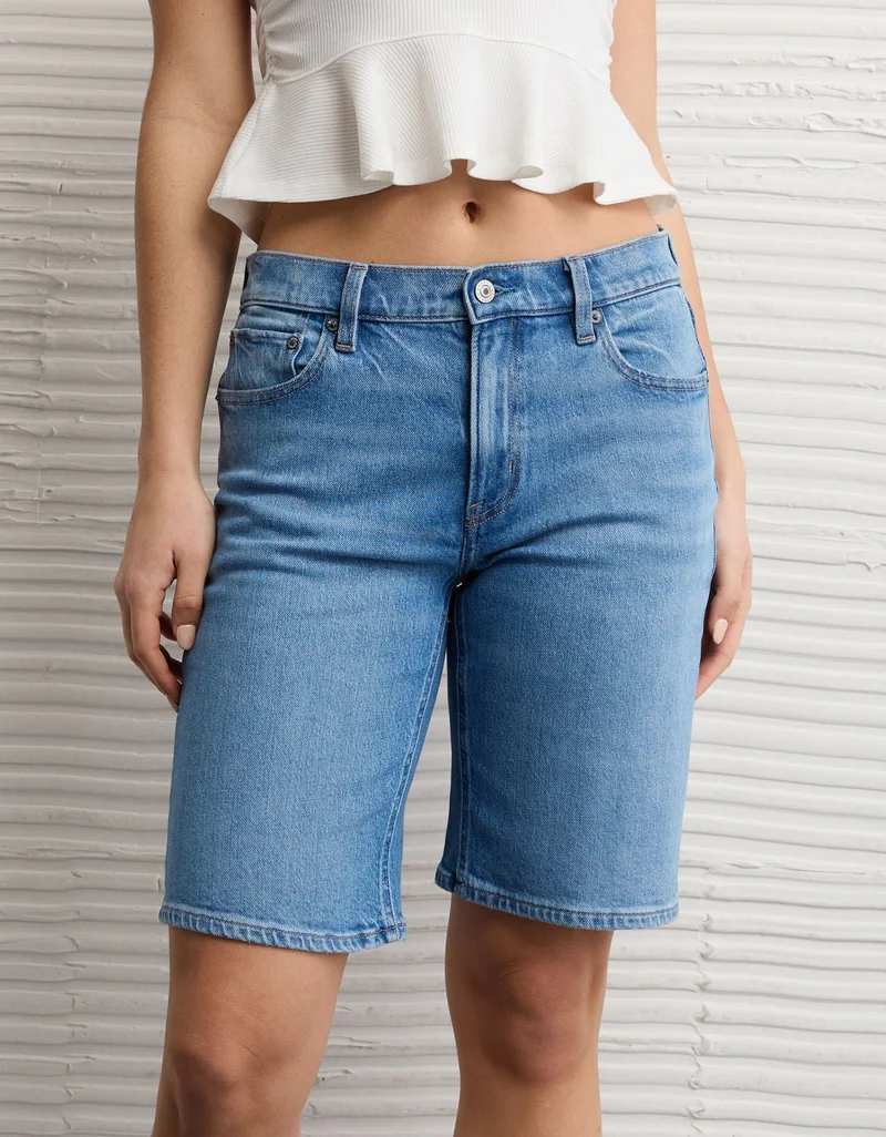 American Eagle  AE Stretch High-Waisted 11" Jort for Women | Best Price UAE