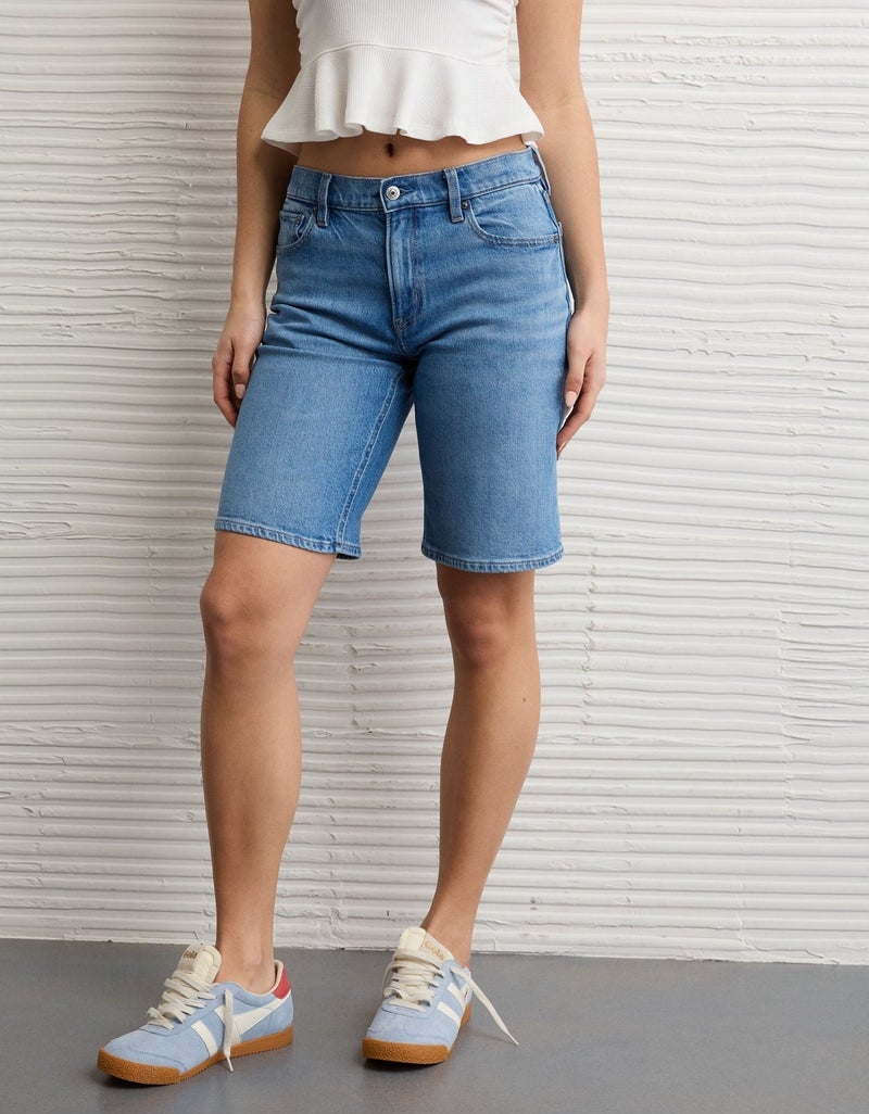 American Eagle AE Stretch High-Waisted 11" Jort - Image 1