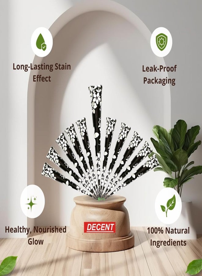 Decent hena 14 Pack 100% Natural Ready to Use Henna Hair Color and Dye Cones Reddish Brown Color - Image 4