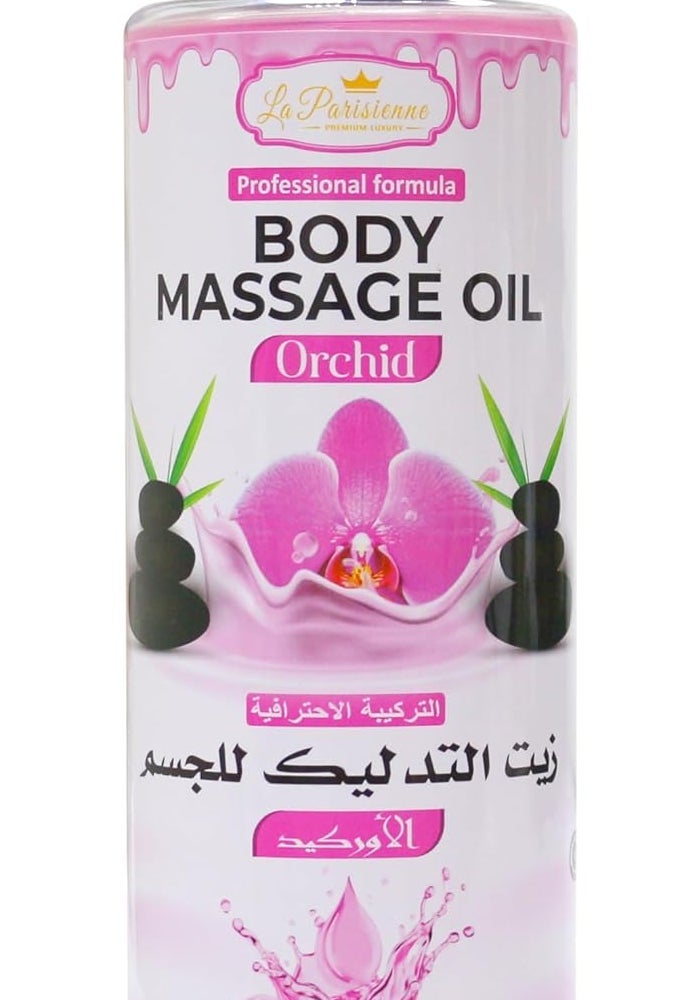 ECOLYTE+ La Parisienne Professional Body Massage Oil with Orchid - 500 ml - Image 1