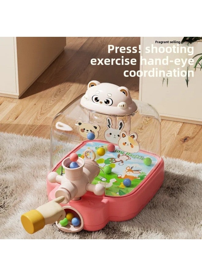 2025 Electric Pinball Machine Shooting Game Machine Beading Concentration Parent-child Children's Toys Boys And Girls-Color:Hand-eye Coordination | Puzzle And Fun | Abs Material-Specification:Cute Bear Pinball Machine [only 12 Marbles] - Image 4