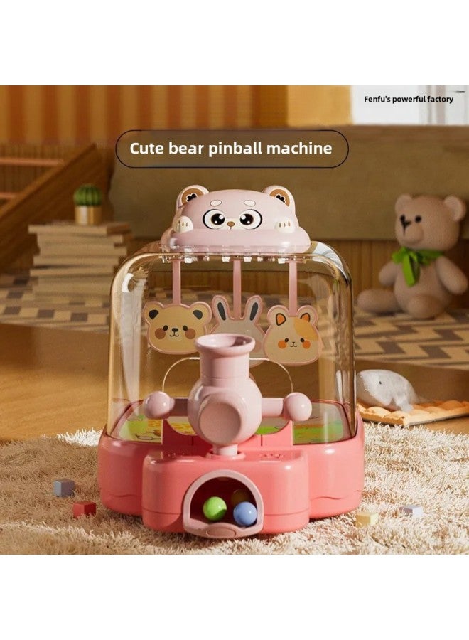 2025 Electric Pinball Machine Shooting Game Machine Beading Concentration Parent-child Children's Toys Boys And Girls-Color:Hand-eye Coordination | Puzzle And Fun | Abs Material-Specification:Cute Bear Pinball Machine [only 12 Marbles] - Image 2