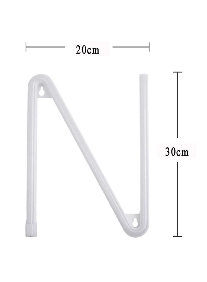 سلة حرف بإضاءة النيون باللون الأحمر الدافىء – N - Image 2