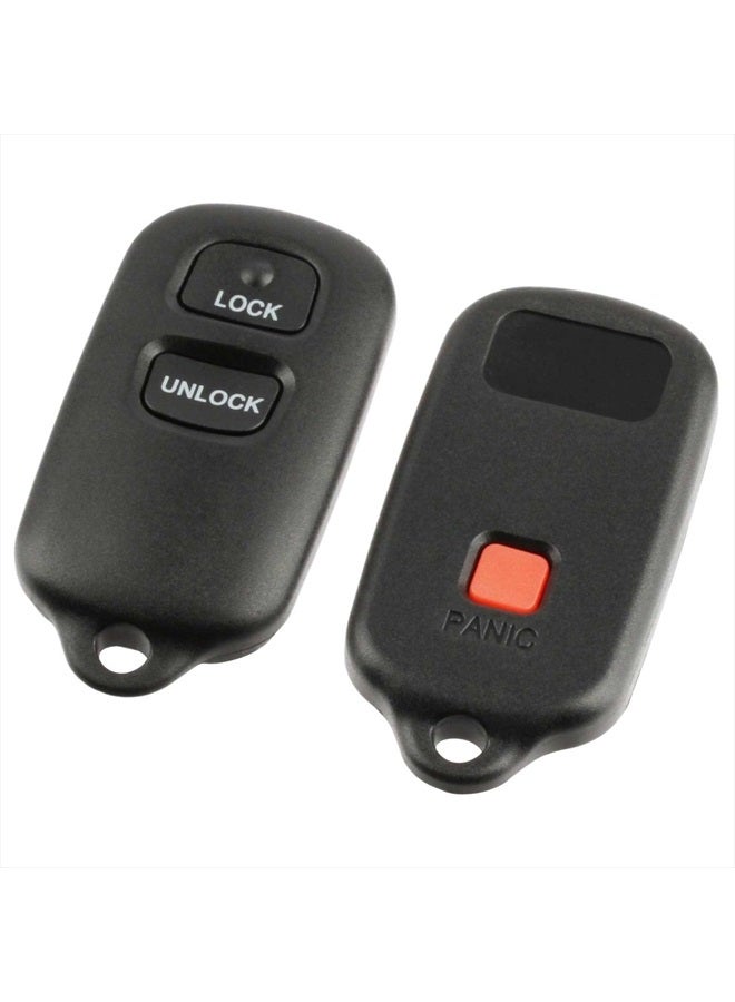 USARemote Key Fob Keyless Entry Remote Shell Case & Pad fits Toyota 1999-2001 Camry / 2003-2008 Corolla / 1998-2003 Sienna / 1999-2003 Solara - Image 1