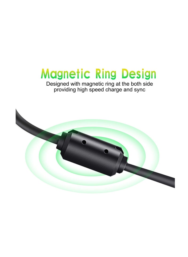 Wireless Charging 6Ft Charging Cable for Xbox 360 Wireless Controller USB Charging Cable Compatible Fit for Microsoft Xbox 360 Slim Wireless Game Controllers Wireless Handle Charging Cable (2Pack)