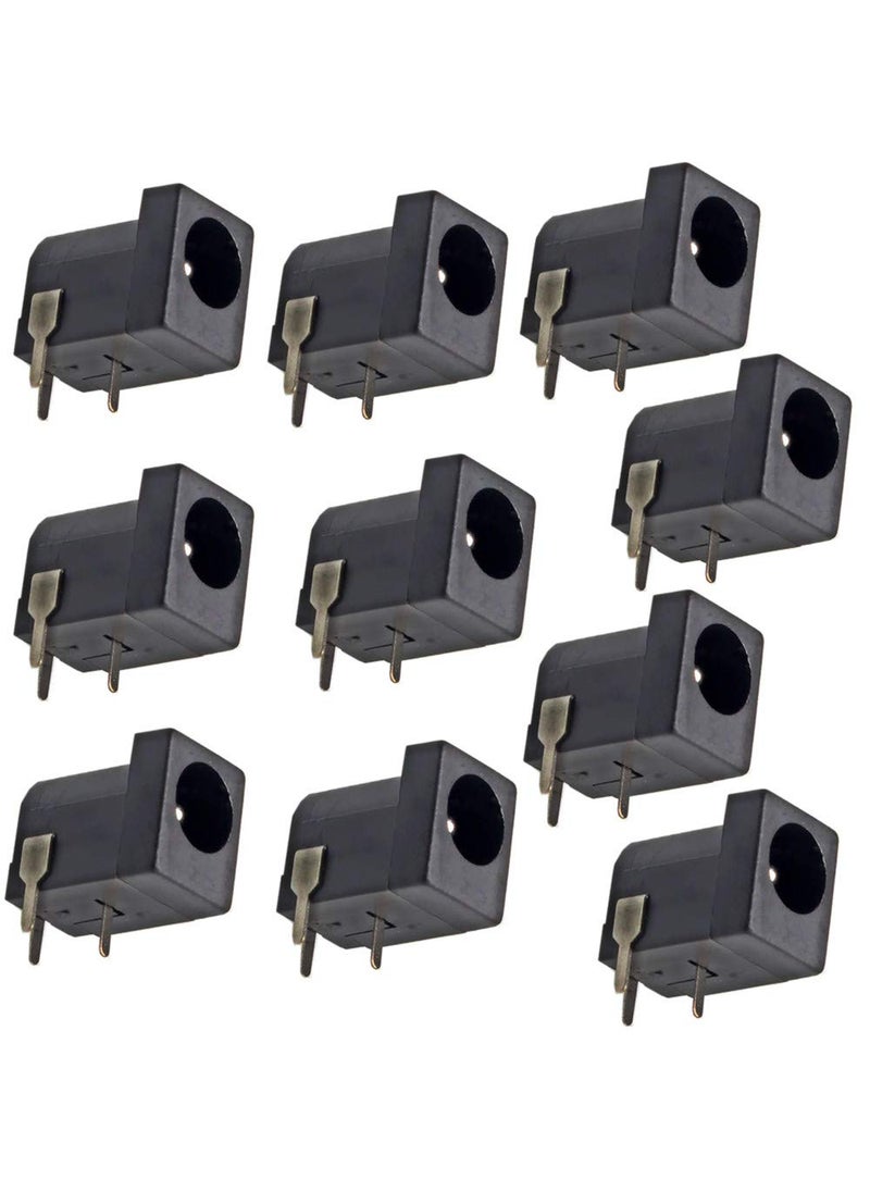 DIKAVS DIKAVS Breadboard-Friendly 2.1mm PCB Mounting Female DC Power Barrel Jack (Pack of 10)  - Image 1