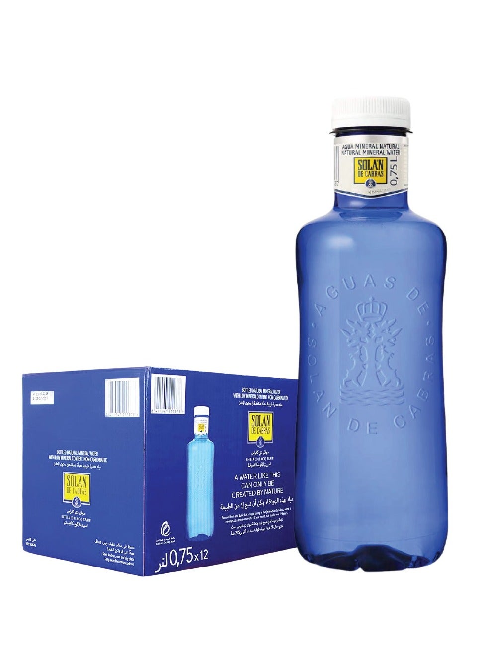 SOLAN DE CABRAS Solán De Cabras Natural Mineral Water - 750ml Pack of 12