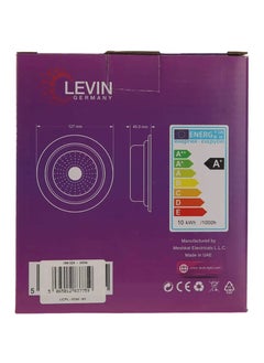 Levin Germany Levin Chip on Board LED High Quality Downlight, 10W-4000k, IP20, 1600 LM, 220-240V, Flicker Free, Warm White.  - Image 4