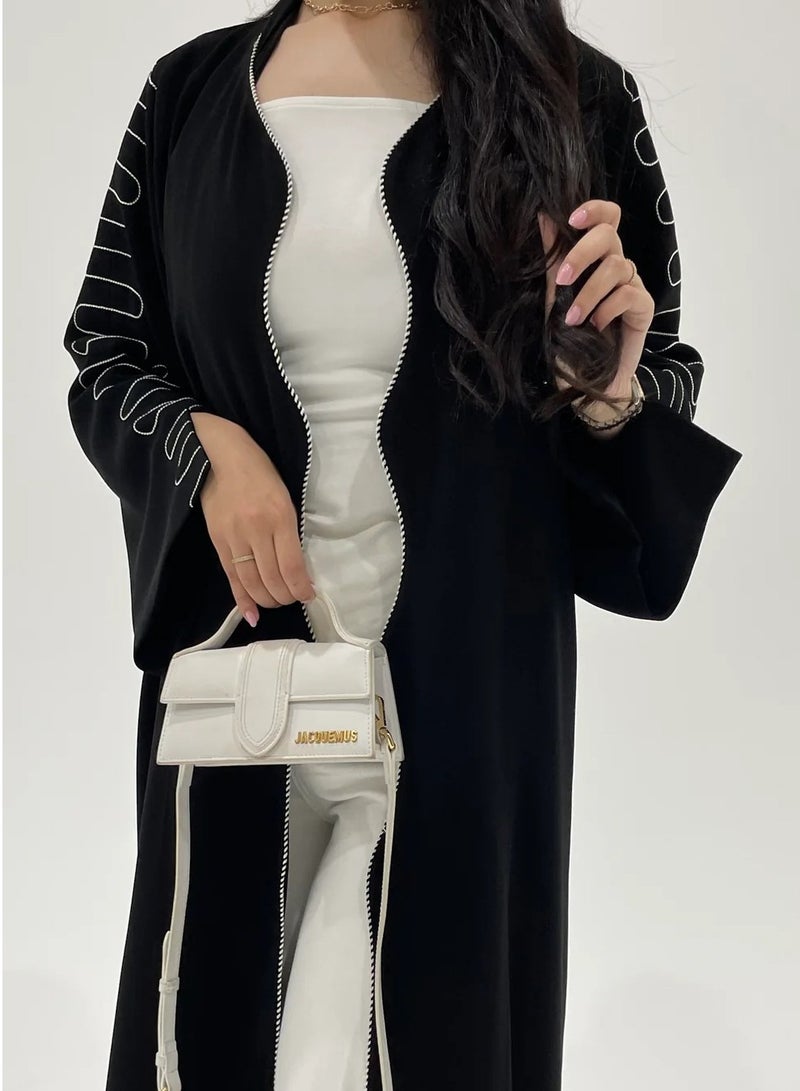 Loriya Luxury Dubai & Turkish Design Abaya 2025 – Premium Fabric with Elegant Details - Image 3