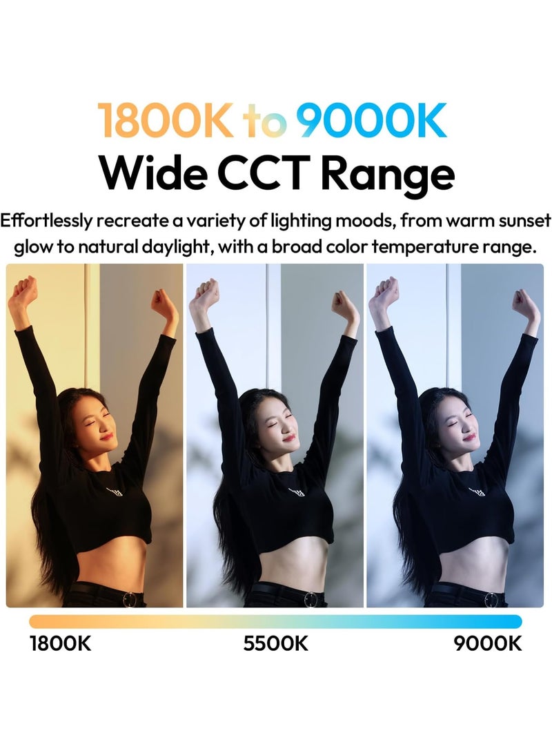 ULANZI B15RGB Magnetic RGB Light Wand - Handheld LED Video Light Stick with Diffuser, 3300mAh 1800-9000K 20 Effect Dimmable Camera Tube Light for Video Recording Studio Photography TikTok YouTube Vlog - Image 3