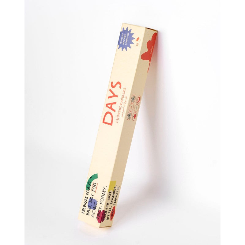 DAYS كبسولات قهوة الإسبريسو الأصلية من DAYS (10 كبسولات / 55 جم) - Image 1