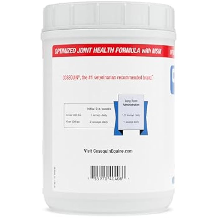 Nutramax Laboratories Optimized with MSM Joint Health Supplement for Horses - Powder with Glucosamine and Chondroitin, 1400 Grams - Image 3