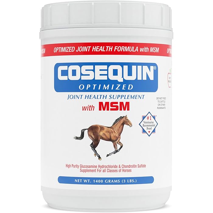 Nutramax Laboratories Optimized with MSM Joint Health Supplement for Horses - Powder with Glucosamine and Chondroitin, 1400 Grams - Image 1