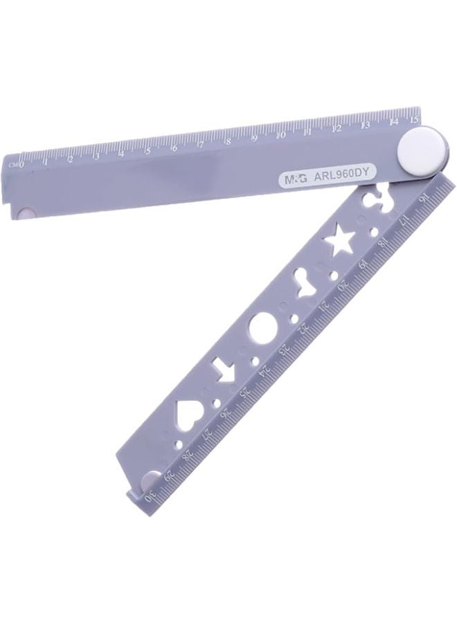 M&G Plastic Ruler, Dual-Scale Precise Measurements, 30/15 cm, assorted color - Image 4