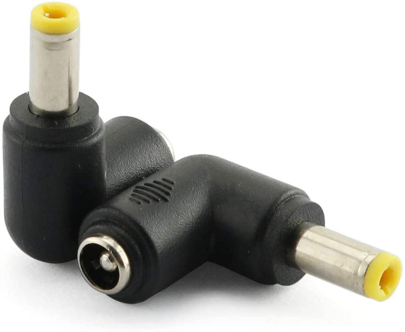 Longdex 4pcs 90 Degree 5.52.1 Mm Male Jack to 5.52.5MM Female Plug Right Angle L Shaped DC Power Connector Adapter for Laptop - Image 5