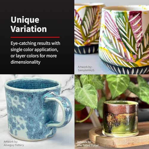 Speedball زجاجة سبيدبول متوسطة الحرق، أبيض متورد، 16 أونصة للفخار والسيراميك - Image 4