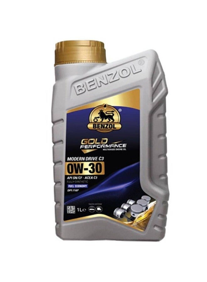 بنزول زيت محرك بنزول 0W30 SN/CF C3 DPF/FAP تخليقي كامل 1 لتر