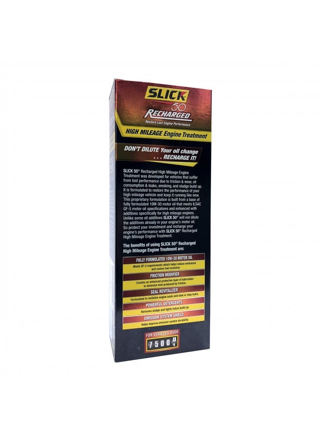 SLICK 50 - Slick 50 750002 Recharged High Mileage Engine Treatment, 15-Ounce - Image 1