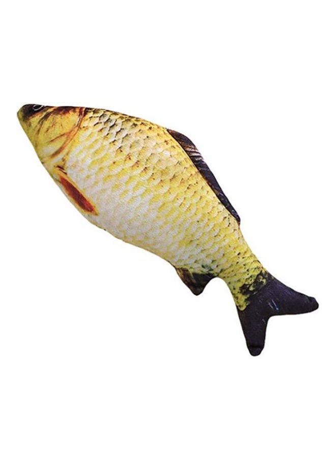 NIBEMINENT 11.8Inches Simulation Fish Mint Stuffed Cat Chewing Scratch Catch Play Plush Toy