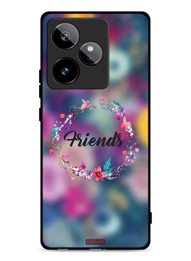 Tolwak Realme GT 7 5G Protective Case Cover Friends In Flowers Ring Art