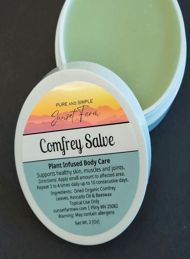 Comfrey Salve | Organic, Non-GMO, Small-Batch Herbal Balm | Family Made in WV | 2 oz Jar - Image 4