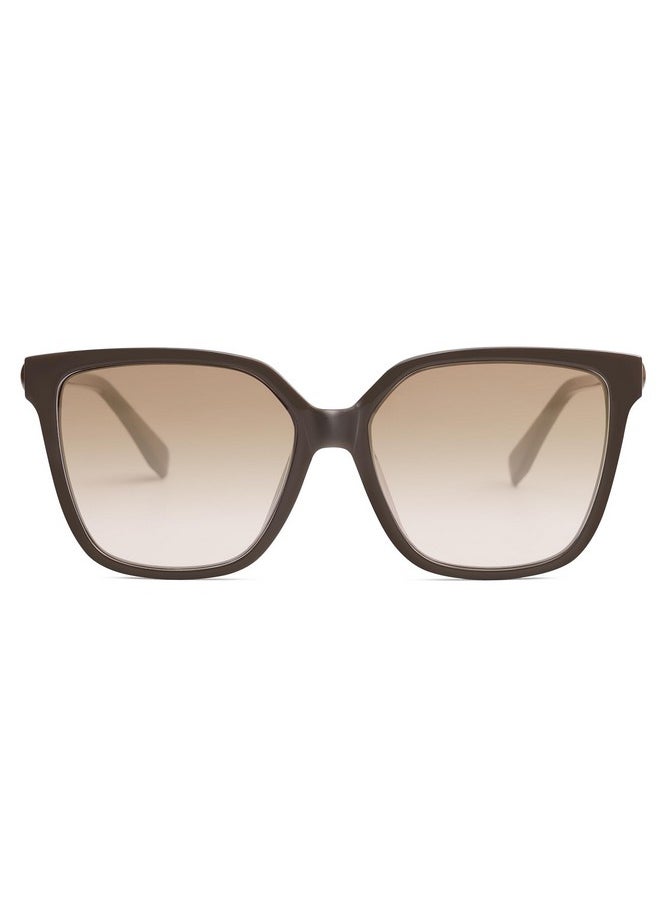 Sojos Fashion Square Sunglasses For Women Trendy Uv Protection Lens Womens Sunnies Sunglasses Sj2196, Dark Brown Frame/Light Brown Grading Lens  - Image 3