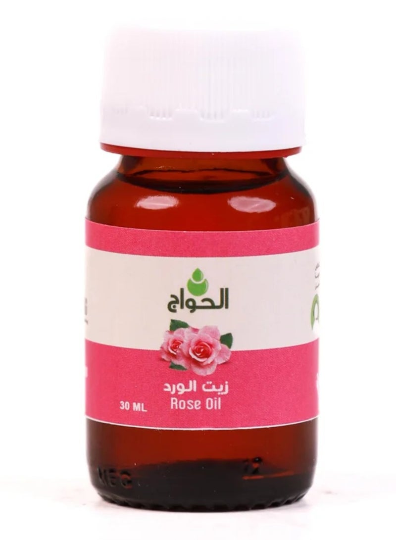 الحواج زيت الورد الطبيعي المعصور علي البارد 30مل. - Image 4