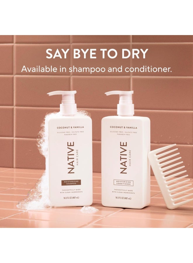 Native Coconut & Vanilla Shampoo and Conditioner Contain Naturally Derived Ingredients | All Hair Types, Color & Treated, Fine to Dry Damaged, Sulfate & Dye Free - 2-Pack - Image 2