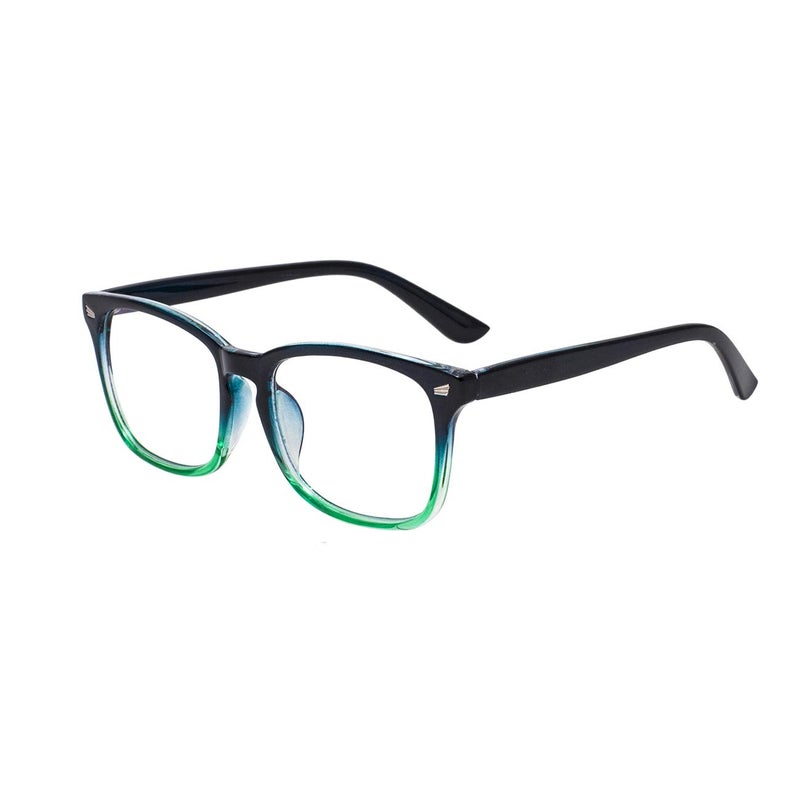 MAXJULI Blue Light Blocking Glasses,Computer Reading/Gaming/TV/Phones Glasses for Women Men(Blue Gradient Green) - Image 2