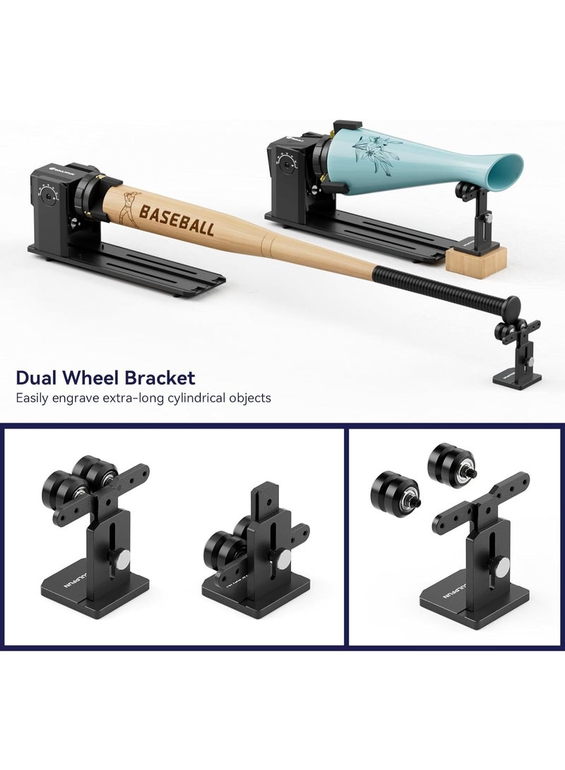 سكلبفون SCULPFUN RA Pro جهاز القبض الدوار لمطابع الليزر،وحدة دوارة ليزر متعددة الوظائف 3 في 1 بزاوية قابلة للتعديل ب 180 درجة،جهاز القبض الدوار المحوري Y لعمليات نكش الأجسام الأسطوانية،الكواب،الحلقات - Image 5