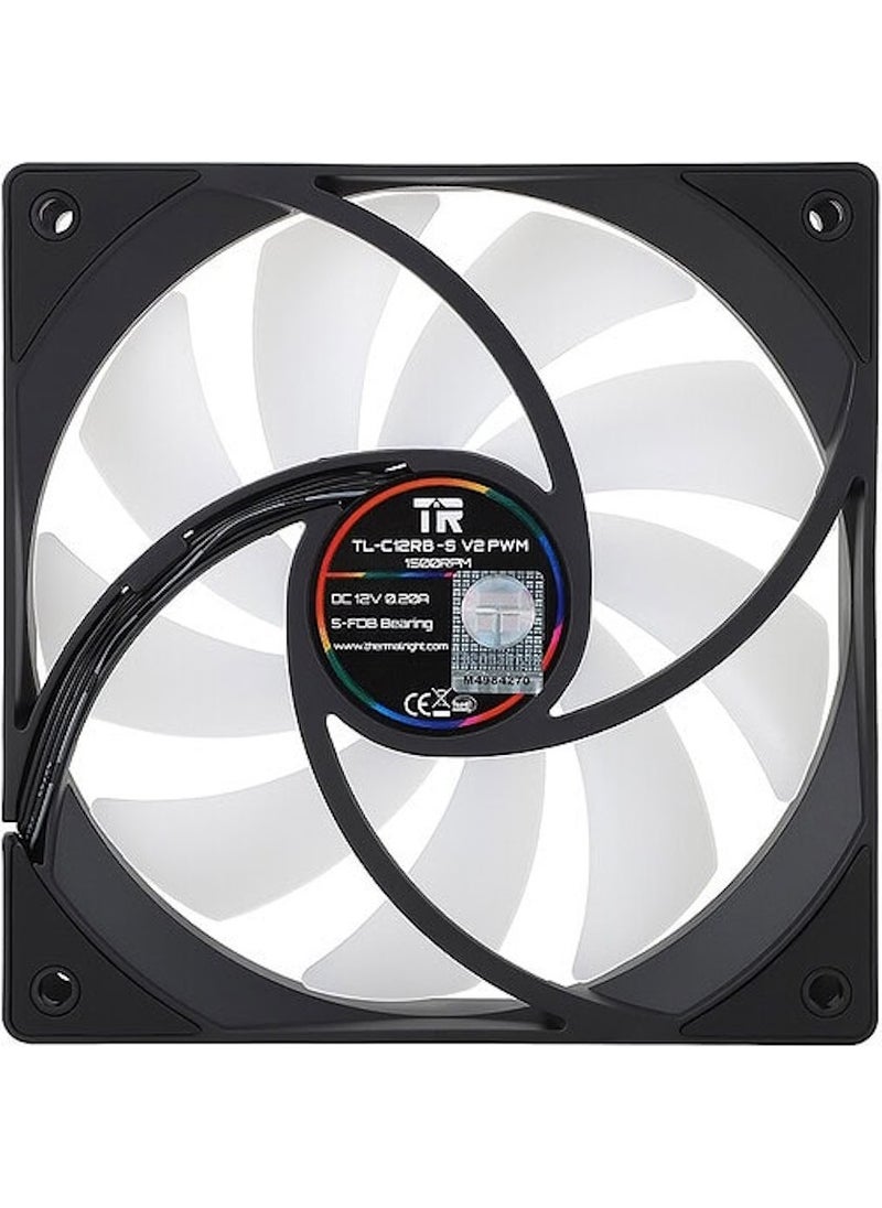 Thermalright TL-C12RB-S V2 Argb 120MM Black Case Fan  - Image 2