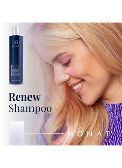 monat MONAT Renew™ Shampoo Infused with Rejuveniqe® - Moisturizing Shampoo w/Omega Fatty Acids for Medium to Thick Hair. Shine-enhancing, Ultra-hydrating Lather for Dry Hair - Net Wt. 237 ml / 8.0 fl. oz.  - Image 2